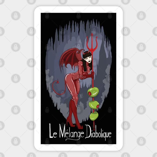 Le Mélange Diabolique Sticker by adamtyberius